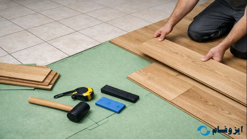 نصب پارکت روی سرامیک میشود؟